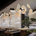 Pikkukuva 4 / 5: LED-riipusvalaisin Rattan-kattokruunu Käsintehty Bambu Taide