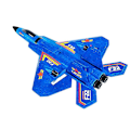 Miniatyrbild 1 av 5: F22 2.4g Fjärrkontroll Rc Plan 3-axlig Gyro 2ch Jetflygplan Fighter Rtf Blue