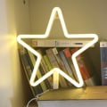 Pikkukuva 3 / 5: LED-neonkyltit seinäkoristeeksi, USB- tai paristokäyttöinen, 1 kpl, valkoinen