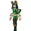 Miniatyrbilde 3 av 4: Academia Asui Tsuyu Kostyme Bodysuit Anime Jumpsuit Opp L