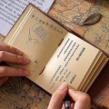 Miniatyrbilde 2 av 5: Håndlaget Lærnotisbok Bærbar Lomme Utvendig Journal Reise Kraft Skissebok Dagbok Brun