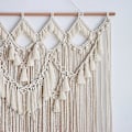 Pikkukuva 4 / 5: 90x100cm Suuri Bohemian-tyylinen seinävaate Kudottu Makrame