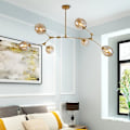Pikkukuva 3 / 5: Branch Lights -kattokruunu 5 lampulla LED-riipusvalaisin