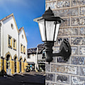 Miniatyrbillede 4 af 5: 2 stk. Solcelle-Væglamper Udendørs Led Retro Sekskantet Lampe