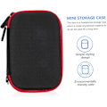 Miniatyrbilde 2 av 8: 2 stk. Hodetelefonveske i nylon for datakabel, minikamera, harddisk, nøkkel, mynt, kompakt oppbevaringsveske med glidelås