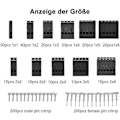 Miniatyrbillede 2 af 4: 620 stk Dupont Connector 2.54mm Jumper Wire Pin Header Housing Kit