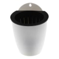 Miniatyrbild 2 av 5: Väggmonterad Planter, Väggmonterad Planter Automatisk Vattenabsorberande Lat Plast Väggmonterad Planter (svart+vit) (1 st)