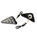 Miniatyrbillede 3 af 5: 2 stk Blinklys, Amber Led Blinklys, 12v Trekant Strobe Markering Lys Universal Gul Lys