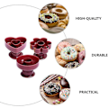 Miniatyrbillede 2 af 5: 4 stk. Kageudstikker Sæt Rund Blomst Hjerteformet Kageform Doughnut Form Plast Bageværktøj Til Hjemmebageri