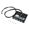Miniatyrbild 1 av 5: 3,5 Tums Floppy Frontpanel 4-Port USB Utvidgningsadapter