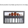 Miniatyrbillede 3 af 4: Professionelt Ovalt Kosmetik Make Up Penslesæt 10 Styk