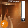 Miniatyrbilde 3 av 5: 69 LED PIR Bevegelsessensor Nattelys USB-Lading Skap