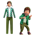 Miniatyrbillede 1 af 5: Turning Red Jumpsuit Badedragt Maske Sæt Fancy Up Kostume 8-9 Years
