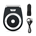 Miniatyrbillede 1 af 5: Håndfri Bluetooth til bil, Bluetooth Håndfri Højttaler til Mobiltelefon, Trådløs Bilhøjttaler, Sort