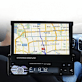 Miniatyrbillede 1 af 5: Bluetooth Navigation 7 tommer TFT Touch Screen Bil MP5 Radio