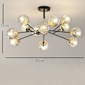 Pikkukuva 5 / 5: 92 cm Yksittäinen Design Uppoasennettavat Valot Metalli Moderni 220-240v