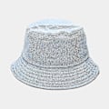 Miniatyrbilde 4 av 5: Høst-Vinter Bucket Hat Solid Fiskerhatt Kordfløyel Solhatt Reversibel Hip-Hop Caps Foldbar Billig Jakthatt Fiskehatt Light blue