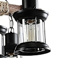 Miniatyrbild 5 av 5: 8-armad 68cm Mini Stil Chandelier Metall Glas Rustik