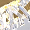 Miniatyrbillede 3 af 4: 1-lys 100 cm Krystal Pendanthængelampe Guld Øjenbeskyttelse