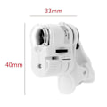 Miniatyrbillede 3 af 5: Mini Mikroskop Telefon 60x Digital Forstørrelsesglas LED Lys Glas