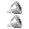 Miniatyrbilde 1 av 5: MR16 3W Fargeskiftende RGB LED Spotlys Pære Fjernkontroll 12V