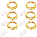 Miniatyrbilde 1 av 5: 6-pak Fe Stringlys 7,2 fot 20 LED Stjernelys Batteridrevet Julelys