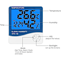 Miniatyrbillede 2 af 5: 2 stk. Digital Hygrometer Termometer Stor LCD Temperatur- og Luftfugtighedsmåler