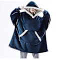 Miniatyrbilde 2 av 2: Oversized Hoodie-teppe Varmt Brukbart Lammefløyel