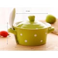 Miniatyrbild 2 av 5: Dots Koreanska Mini Keramiska Gryta Stockpot Lock Spoon Skålar