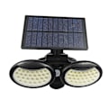 Miniatyrbilde 3 av 4: Solcellelampe To Hoveder Led Solcelle Vegglampe Vanntett Roterende