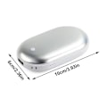 Miniatyrbilde 5 av 5: 2 stk U-miss Oppladbare Håndvarmere Magnetisk USB