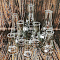Pikkukuva 1 / 5: 50-1000 ml Erlenmeyer-pullo, borosilikaattilasi, leveä kaula
