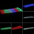 Pikkukuva 4 / 5: Vedenkestävä Meteori Sade 8 Putken 50cm LED-Valojuova