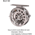 Miniatyrbillede 2 af 4: Letfiskeri Hjul Letvægts Fly Hjul Fiskesnor Stor Arbor Ørred Fluer Med Støbt Aluminium