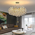 Miniatyrbillede 2 af 5: 60cm Unik Design Lysekrone Aluminium Led Nordisk Stil