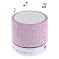 Pikkukuva 1 / 4: Crack Pattern A9 Stereokaiutin Langaton Bluetooth Handsfree-kaiutin LED-valoilla, Tukee TF-korttia - Pinkki