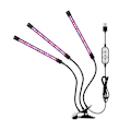 Miniatyrbillede 3 af 4: 4 Hoveder Vækstlys Plantevækstlampe Indendørs Hydroponics