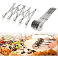 Miniatyrbillede 2 af 3: Dej Cutter, Pizza Cutter Rustfrit Stål 5 Hjul Justerbar