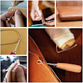 Miniatyrbild 5 av 5: Läderhantverk Verktygsset Handsy Kit DIY Sy Nål Canvas Tråd Set