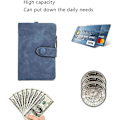 Miniatyrbillede 5 af 5: Kvinders Lille Bifold Clutch Pung Slank PU Læder Håndledsrem Håndtaske Damer Lynlås Penge Organiseringsmøntpung Med ID-Kortsvindue
