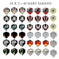 Miniatyrbild 2 av 3: Dartset, 12 Pack Mjuka Dartpilar Med Mjuka Spetsar För Elektroniska Darttavlor Med Extra 42 Dartfjädrar Och 100 Svarta Plastspetsar -gt