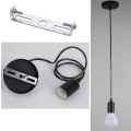 Miniatyrbilde 4 av 5: 4 stk Taklampe Beslag 90mm Hengelampe Tilbehør Takkroner Tak