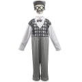 Miniatyrbilde 4 av 5: Gammel Mann Ytelse Kostyme For Barn Gutter Bestefar Fancy Up Antrekk Med Tilbehør Kit Klær 2-4 Years Gray