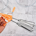 Miniatyrbild 3 av 5: Rostfritt Stål Manuell Rotationsäggvisp Handmixer Mjölkvisp Mjölkskummare Blender Mixer Köksverktyg