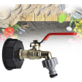 Miniatyrbillede 4 af 4: Tankhane 1000L S60x6 IBC Hanetilslutning 1/2\" Slange Adapter