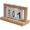 Miniatyrbild 1 av 4: Träblockskalender DIY Vändring Dekoration för Skrivbord