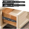 Miniatyrbillede 1 af 4: 2 stk. Hardware Kugleleje Mini Korte Skuffeskinner