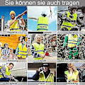 Miniatyrbillede 4 af 4: 4 stk. Refleksvest Førere Sikkerhed Gul Høj Synlighed Vest