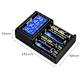 Miniatyrbillede 4 af 5: Golisi 4 Slots Smart LCD Genopladelig Batterilader