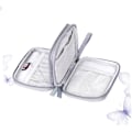 Miniatyrbilde 8 av 8: Dobbelt Lag Datakabel Lader Bag 2.5 Tommer Harddisk Oppbevaringsbag Kabelhåndtering for Reise Tilfeldig